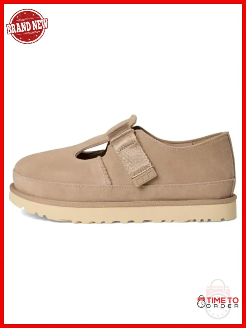 Mary Jane Flat with Adjustable Hook-and-Loop Closure